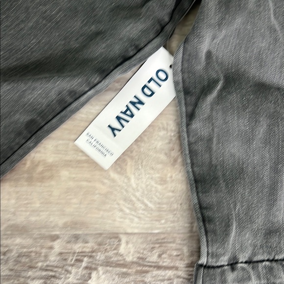 Gray Utility Dress with Pockets - Picture 7 of 8